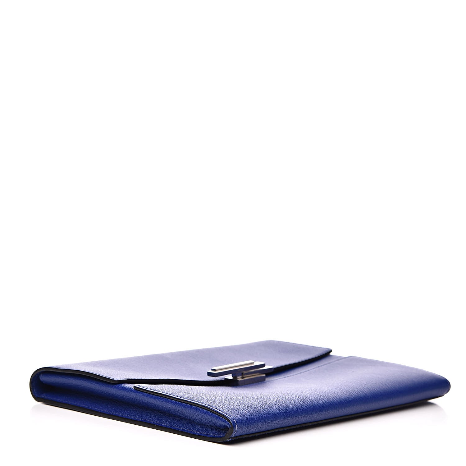 Hermes Chevre Mysore Cinhetic Clutch Bleu Electrique 4 of 12