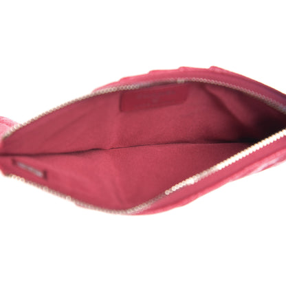 Chanel Caviar Quilted Classic Flat Wallet Pouch Pink 4 of 7