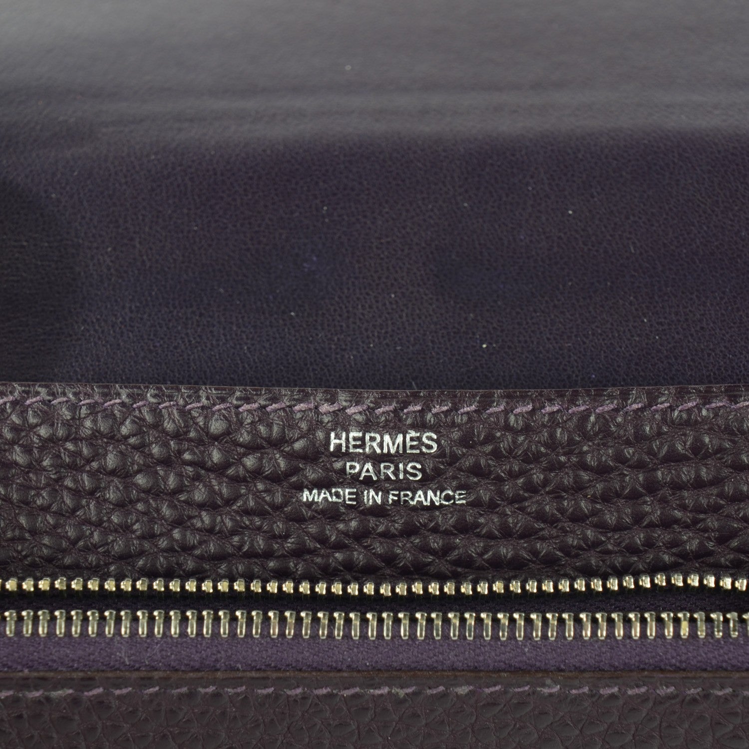 Hermes Togo Dogon Compact Wallet Raisin 6 of 8