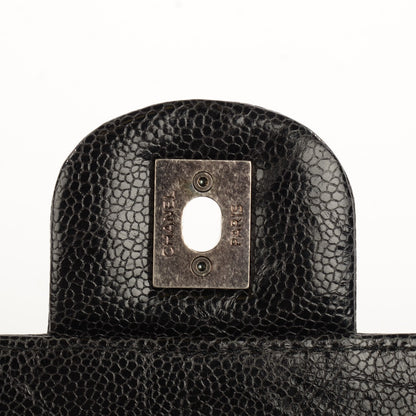 Chanel Crumpled Grained Calfskin Jumbo CC Crave Flap Black 4 of 7