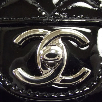 Chanel Patent Quilted Clutch Bag Black 10 of 10
