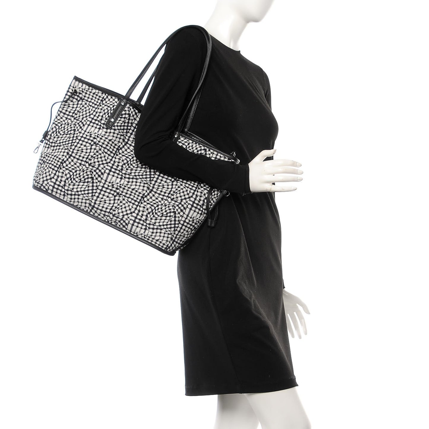 Visetos Medium Reversible Shopper Tote Black