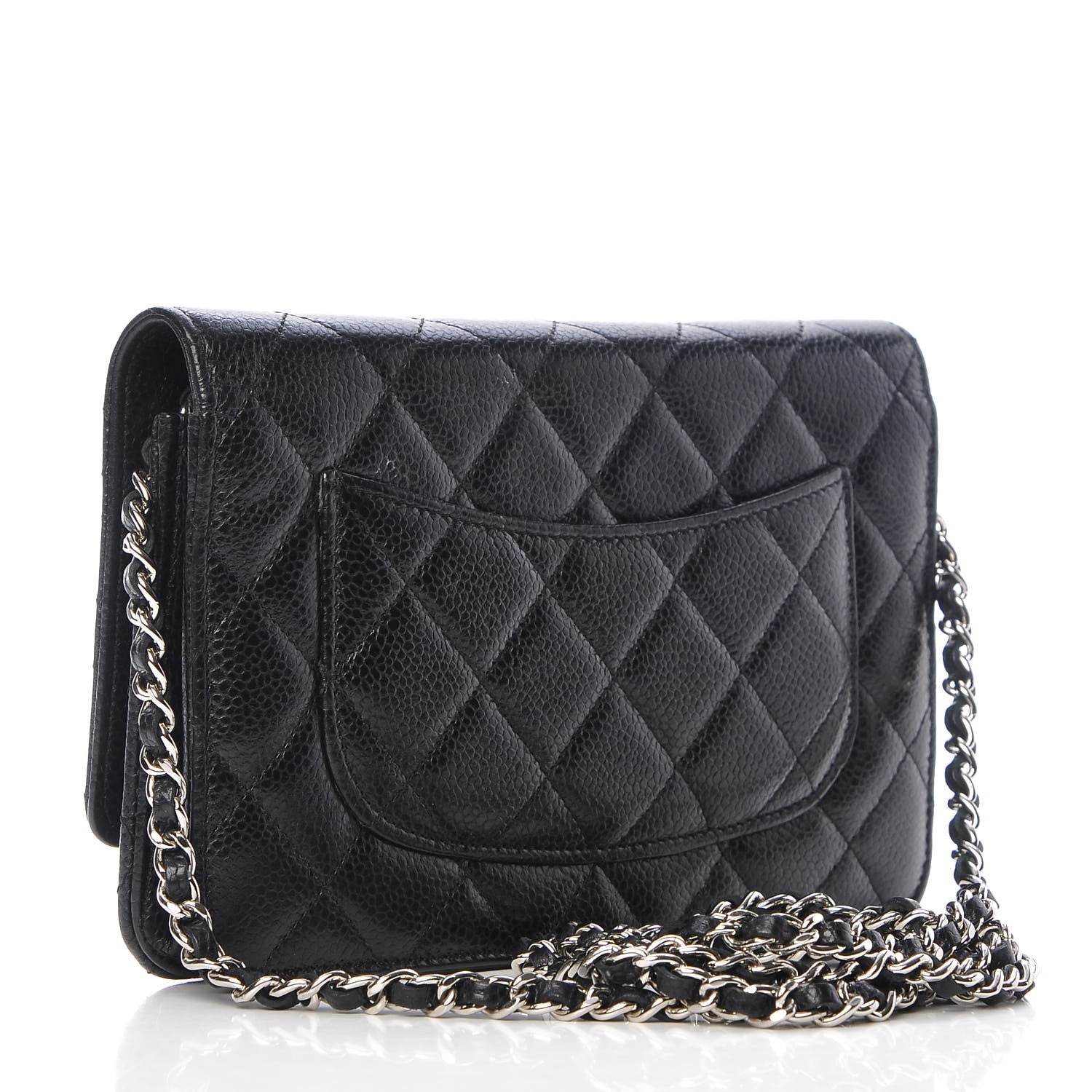 Chanel Caviar Quilted Wallet On Chain WOC Black 3 of 10