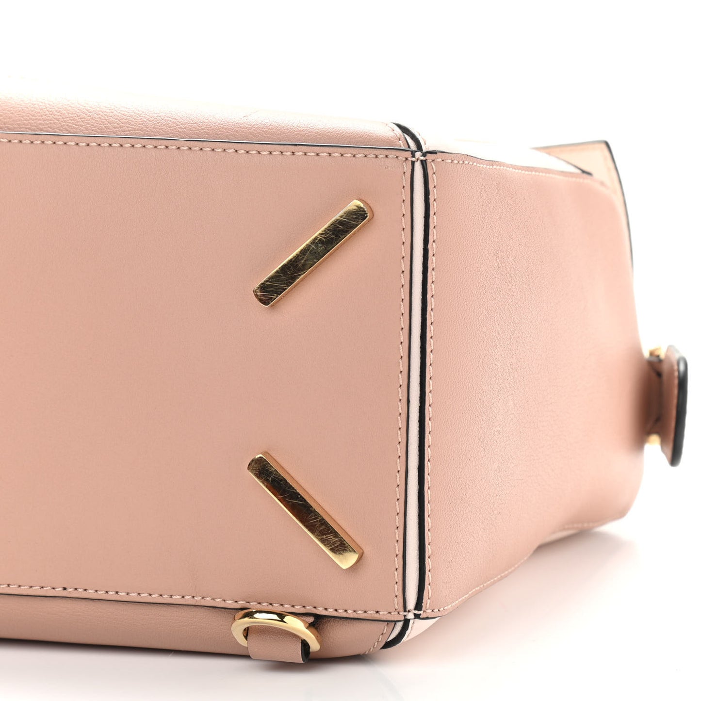 Calfskin Suede Medium Puzzle Bag Blush