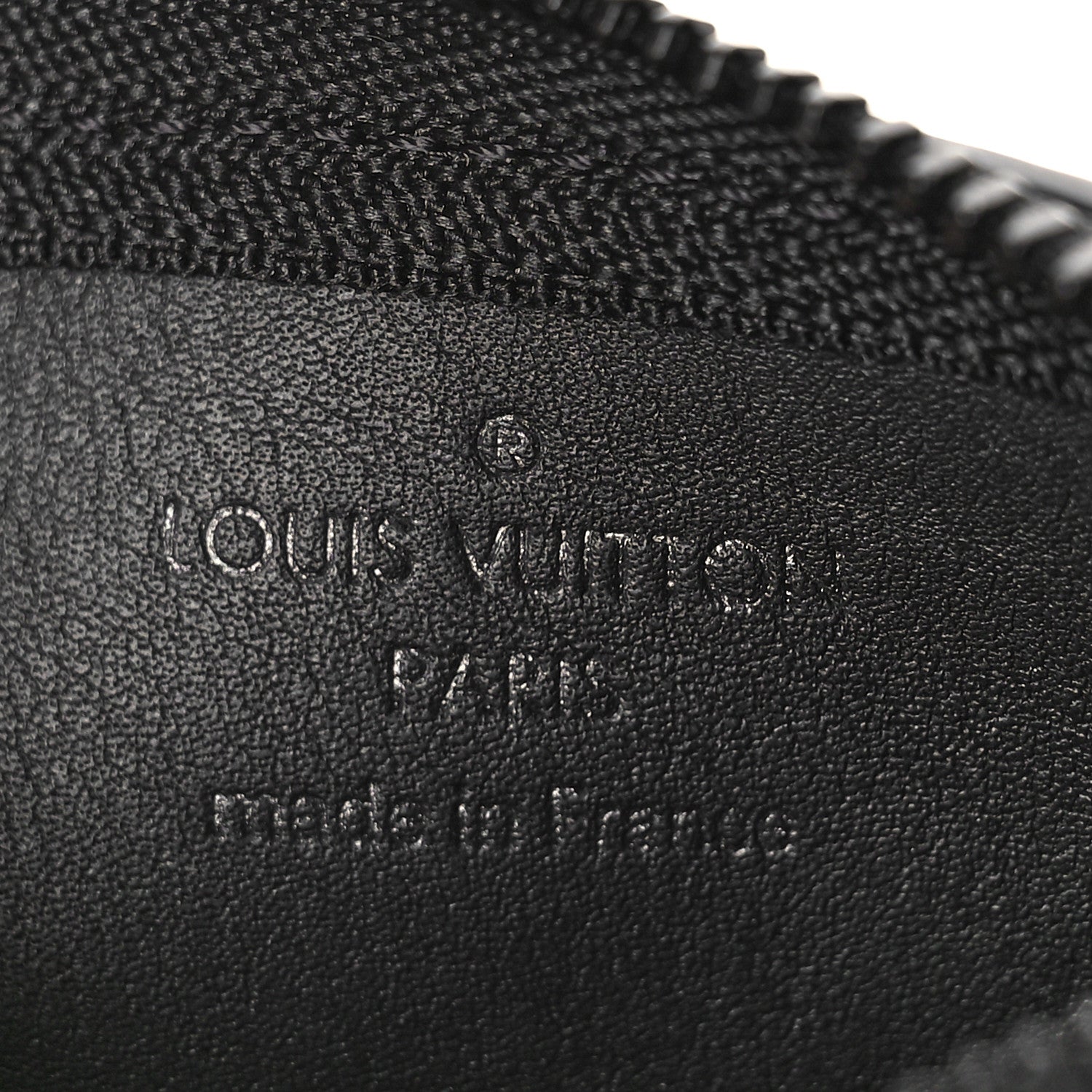 Louis Vuitton Grained Calfskin Aerogram Key Pouch Black 6 of 8