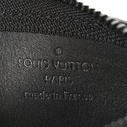 Louis Vuitton Grained Calfskin Aerogram Key Pouch Black 6 of 8