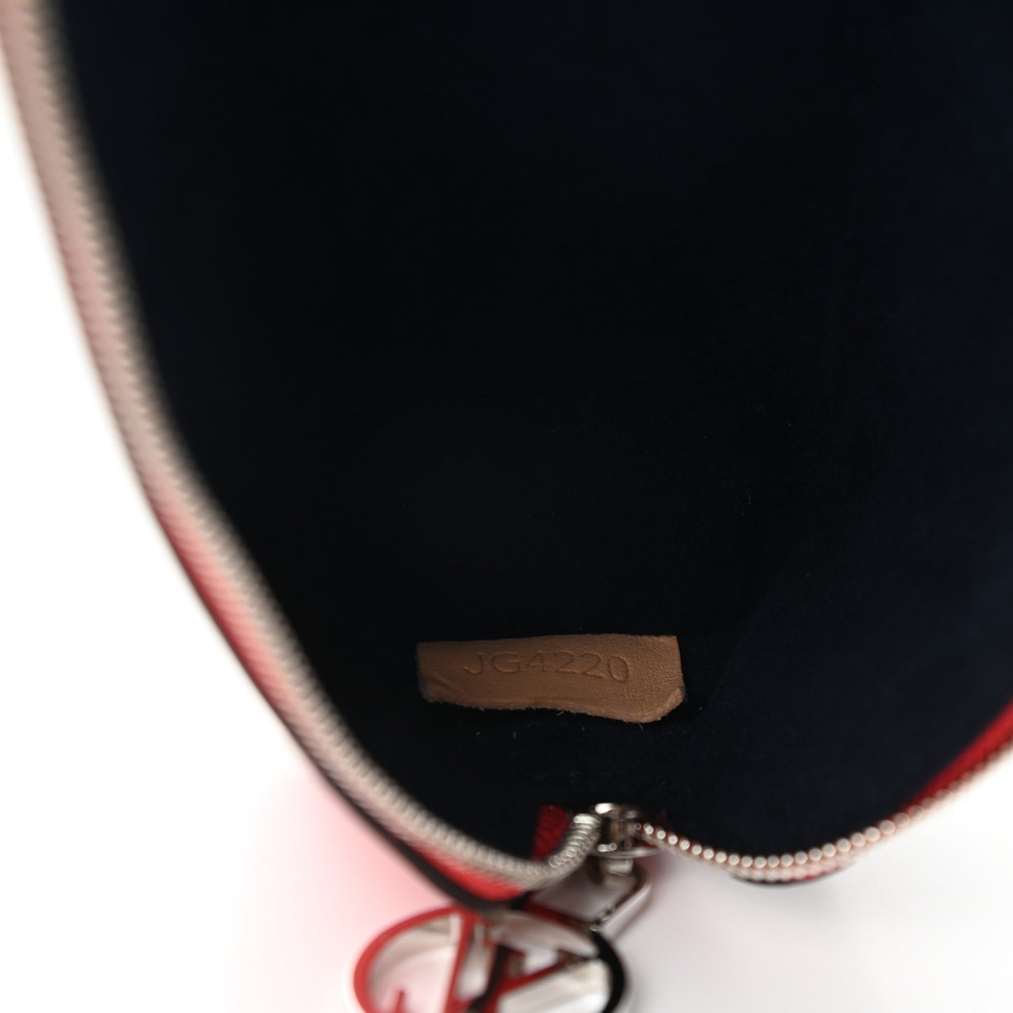 Monogram Elizabeth Pencil Pouch Red