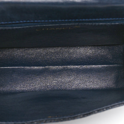 Chanel Lizard CC Mini Flap Bag Navy 5 of 12