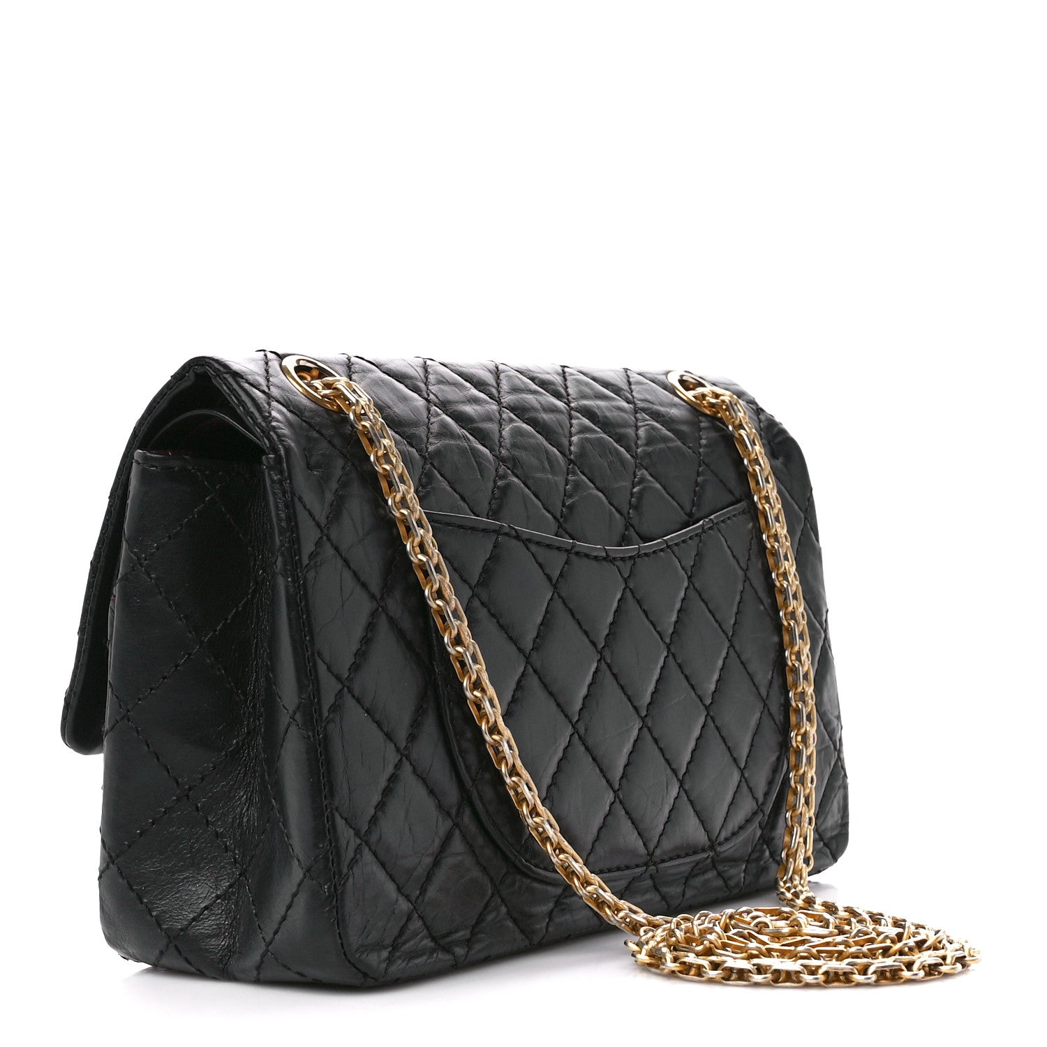 Chanel Aged Calfskin Quilted 2.55 Reissue 225 Flap Black 3 of 11
