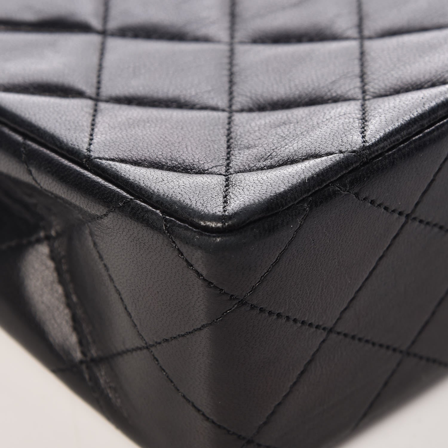 Chanel Lambskin Quilted Mini Square Flap Bag Black 13 of 14