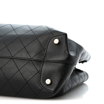 Chanel Calfskin Serial Shopper Tote Black 10 of 14