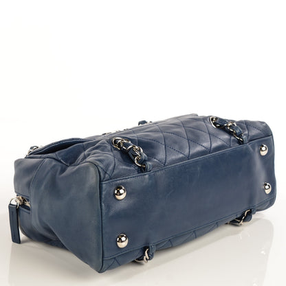 Chanel Lambskin Quilted Small Camera Case Dark Navy Blue 4 of 7