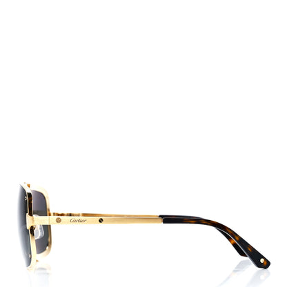 Cartier Titanium Santos De Cartier Sunglasses Gold 3 of 7