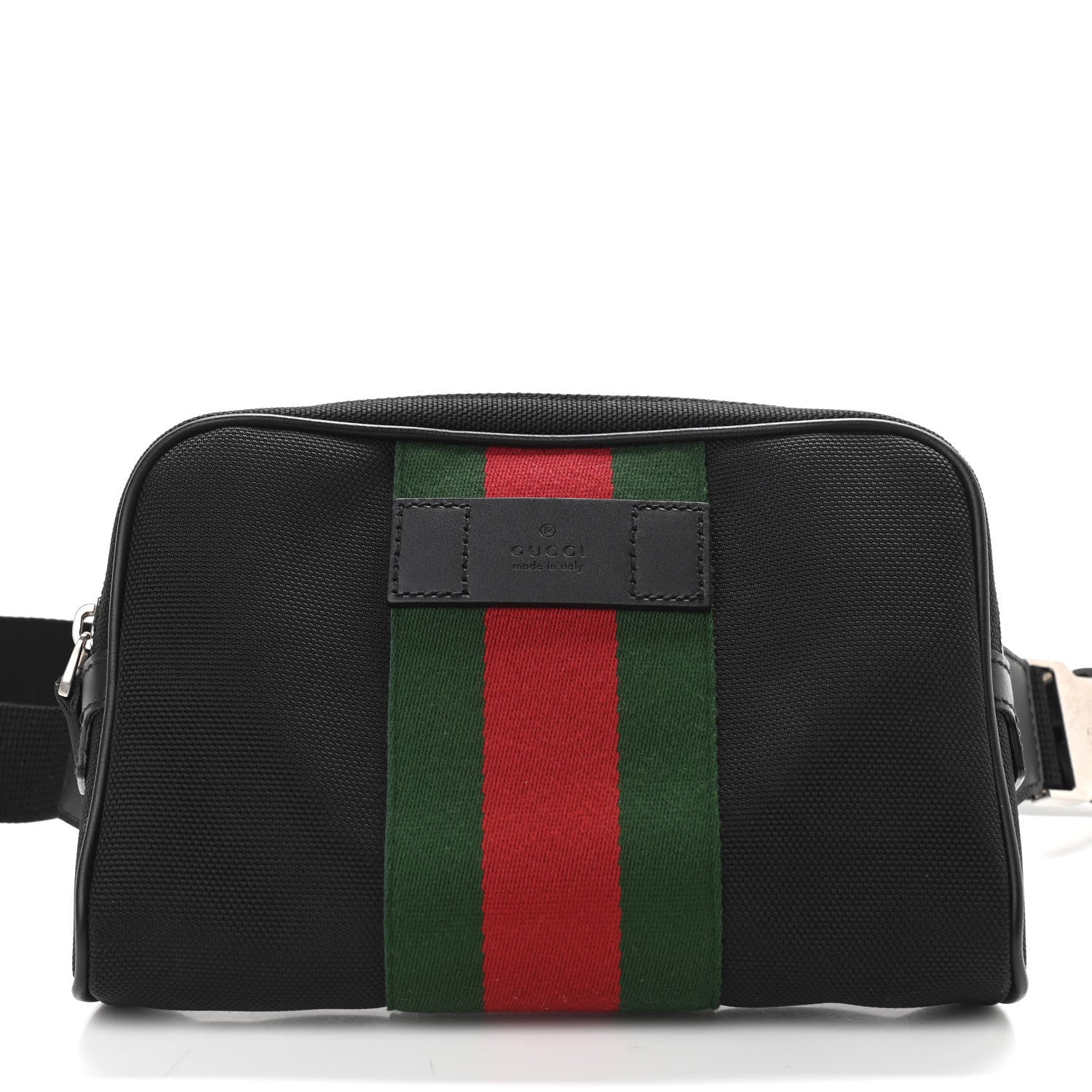 Gucci Canvas Web Slim Belt Bag Black 9 of 12