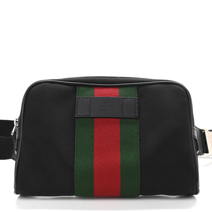 Gucci Canvas Web Slim Belt Bag Black 9 of 12