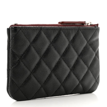 Chanel Caviar Quilted Small Cosmetic Case Black 3 of 7