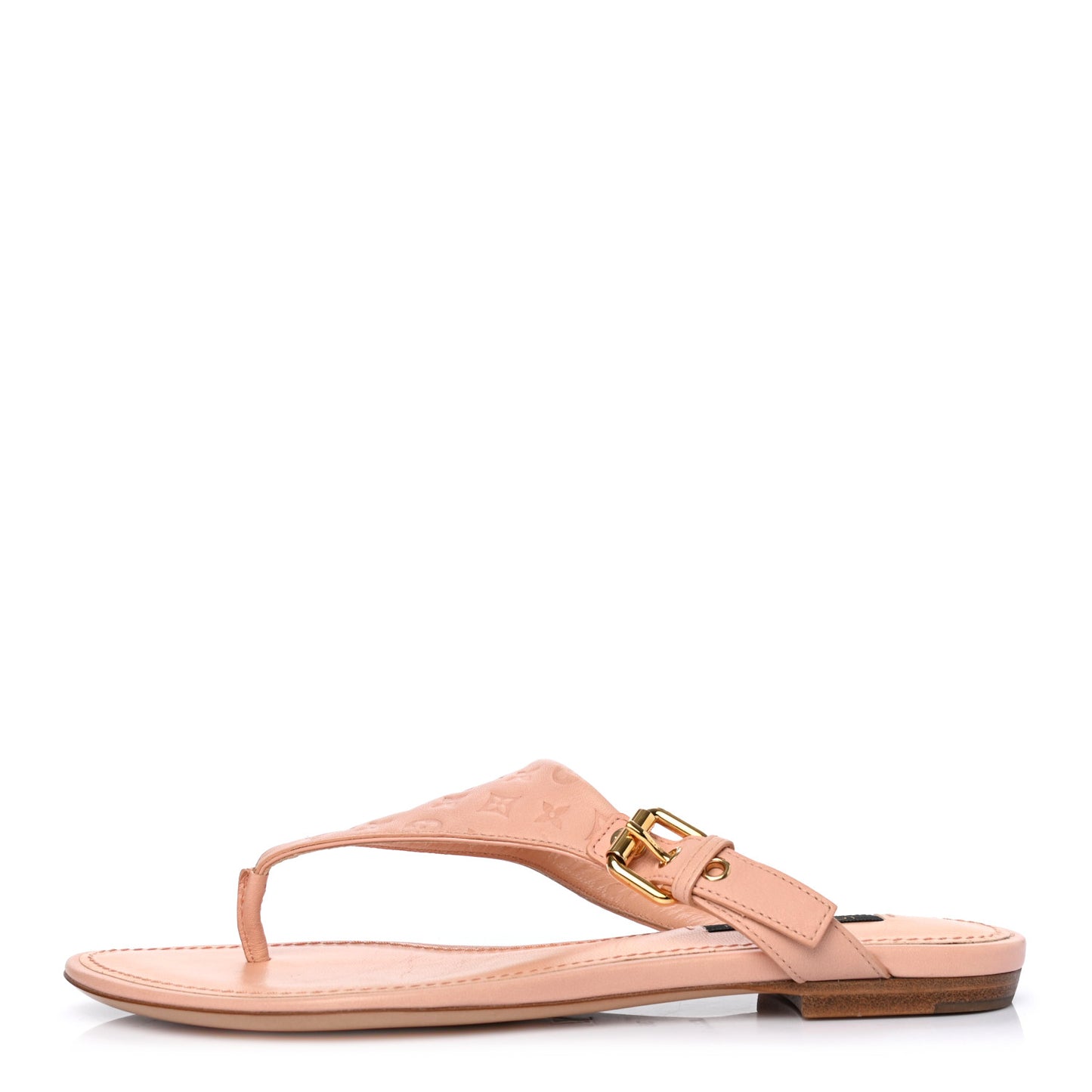 Blush Flat Thong Sandals 36 Rose Clair