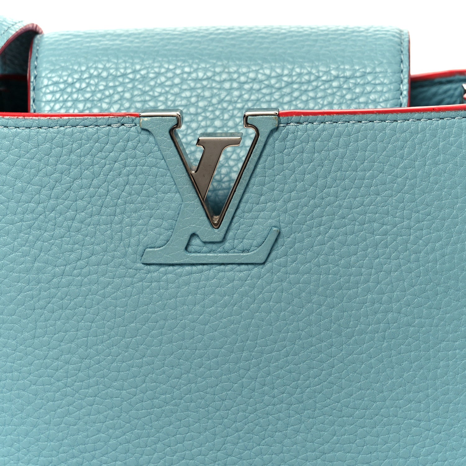 Louis Vuitton Taurillon Capucines BB Ciel 7 of 9