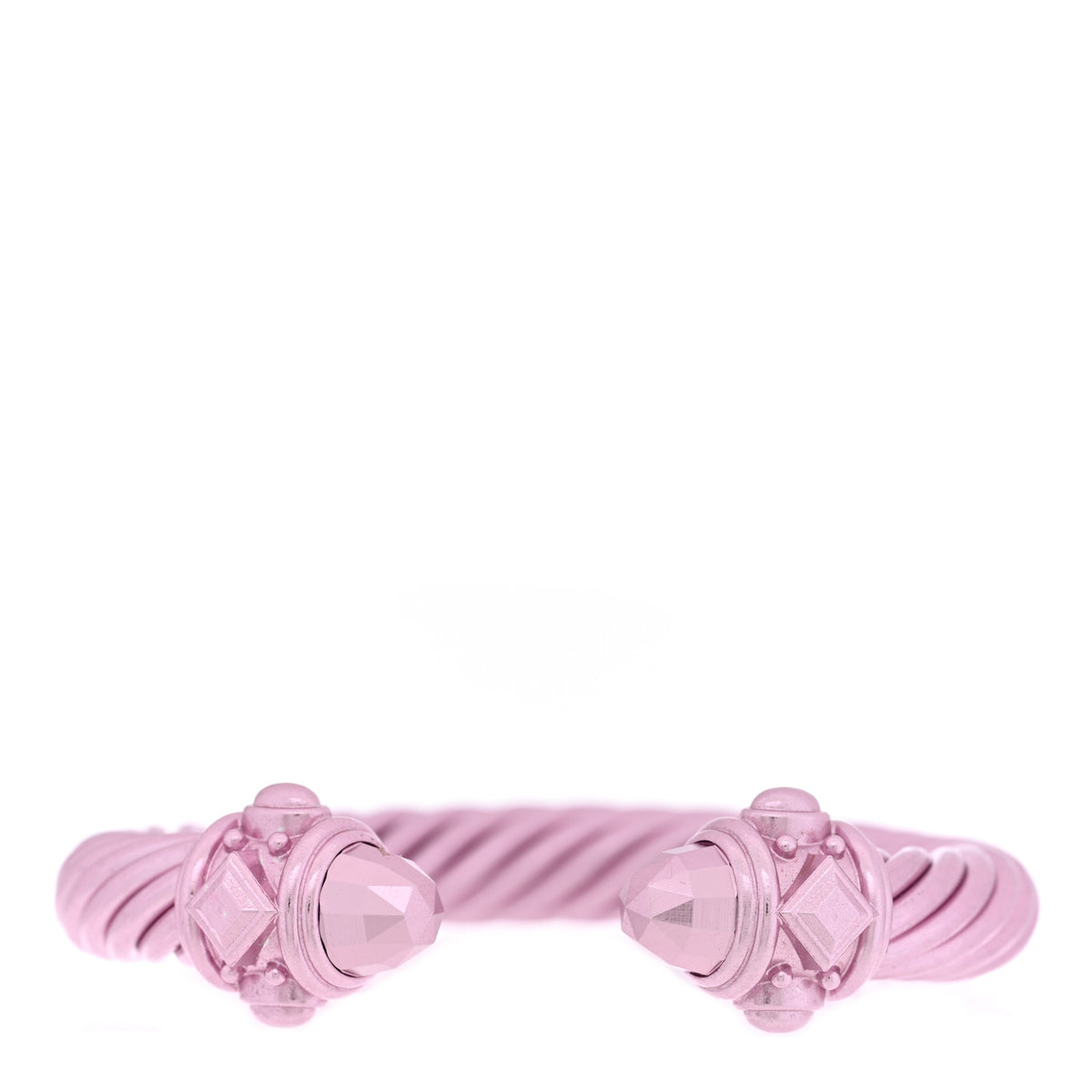 David Yurman Aluminum 10mm Renaissance Cable Bracelet Light Pink 1 of 3