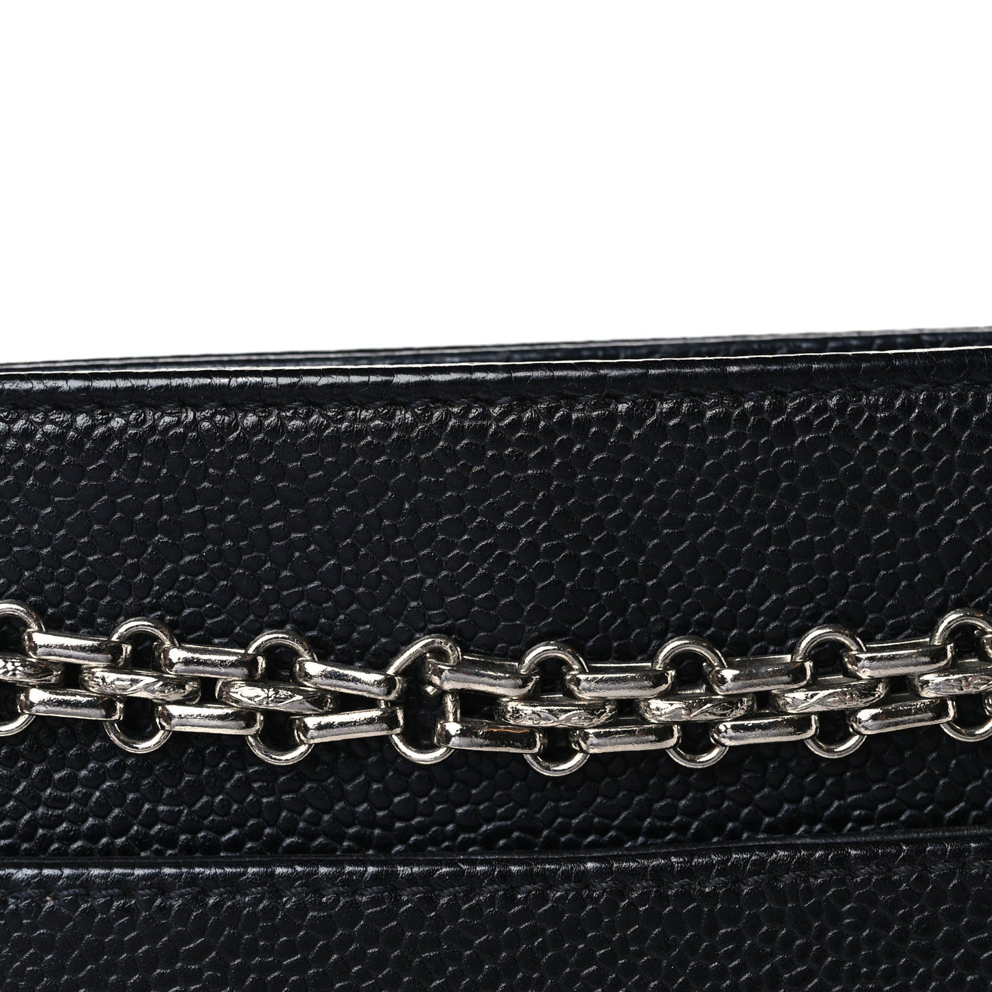 Caviar Bijoux Chain Shoulder Bag Black