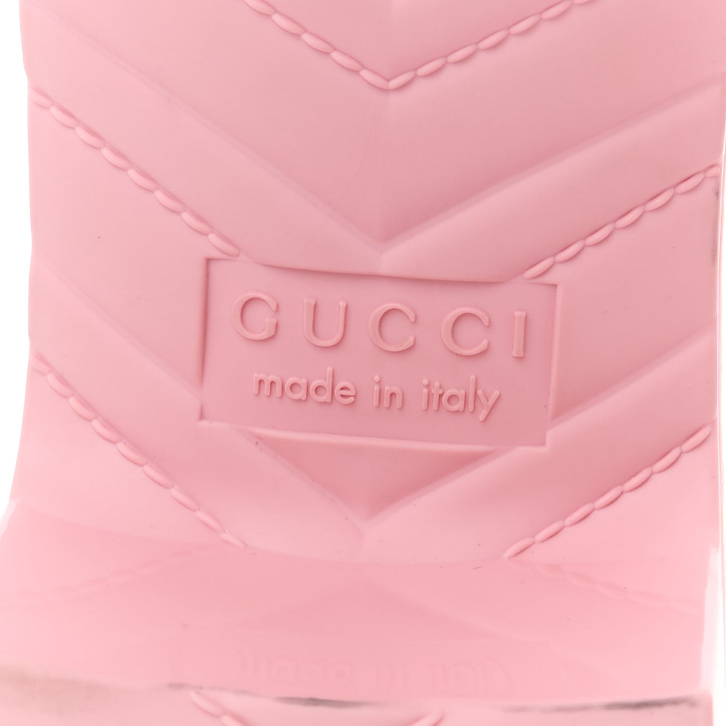 Rubber Gucci Logo Womens Platform 20/60mm Slide Sandals 38 Wild Rose