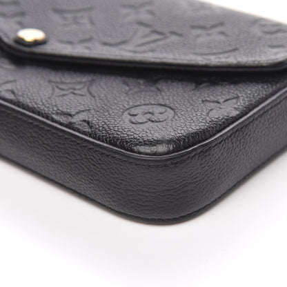 Louis Vuitton Empreinte Pochette Felicie Chain Wallet Black 9 of 9