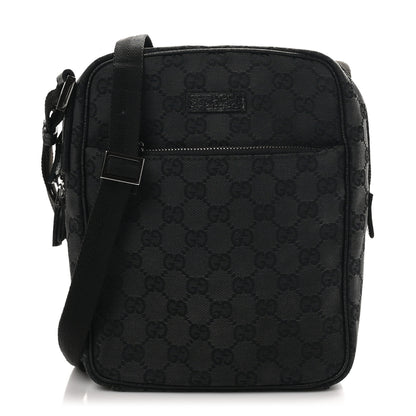 Gucci GG Monogram Flight Small Crossbody Bag Black 1 of 10