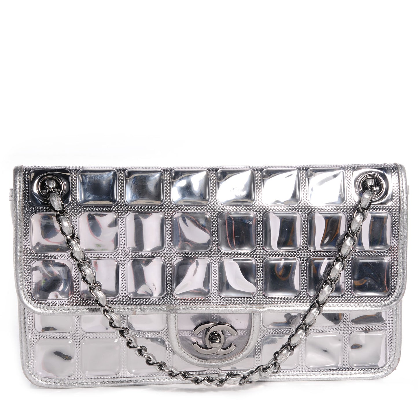 Vinyl Ice Cube Large Flap Bag