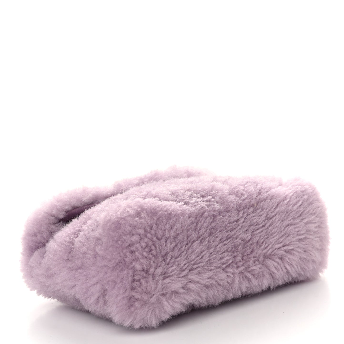 Shearling Quilted Monogram Loulou Puffer Pouch Clutch Lilac