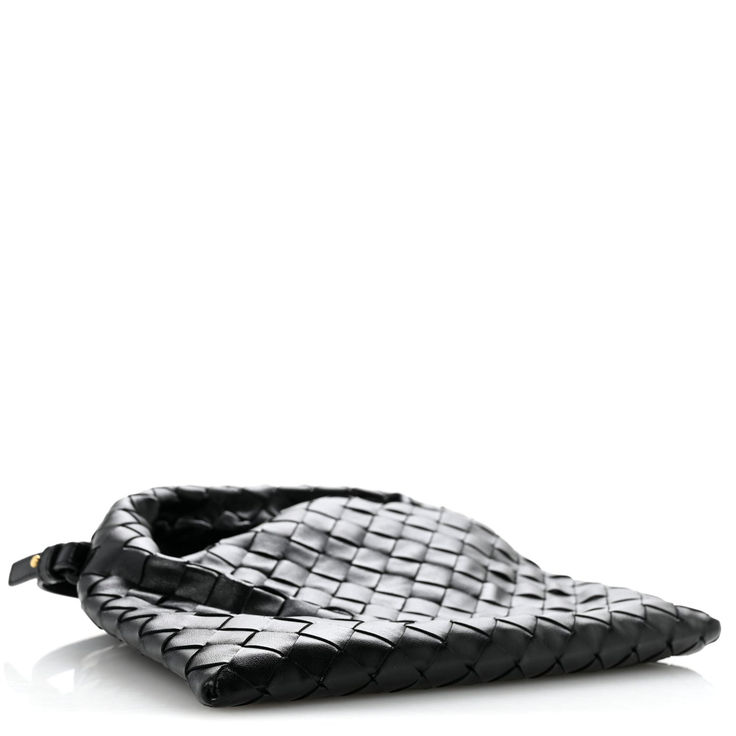Calfskin Intrecciato Mini Hop Black