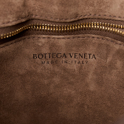 Bottega Veneta Suede Maxi Intreccio Plisse Cassette Crossbody Bag Brown 6 of 11