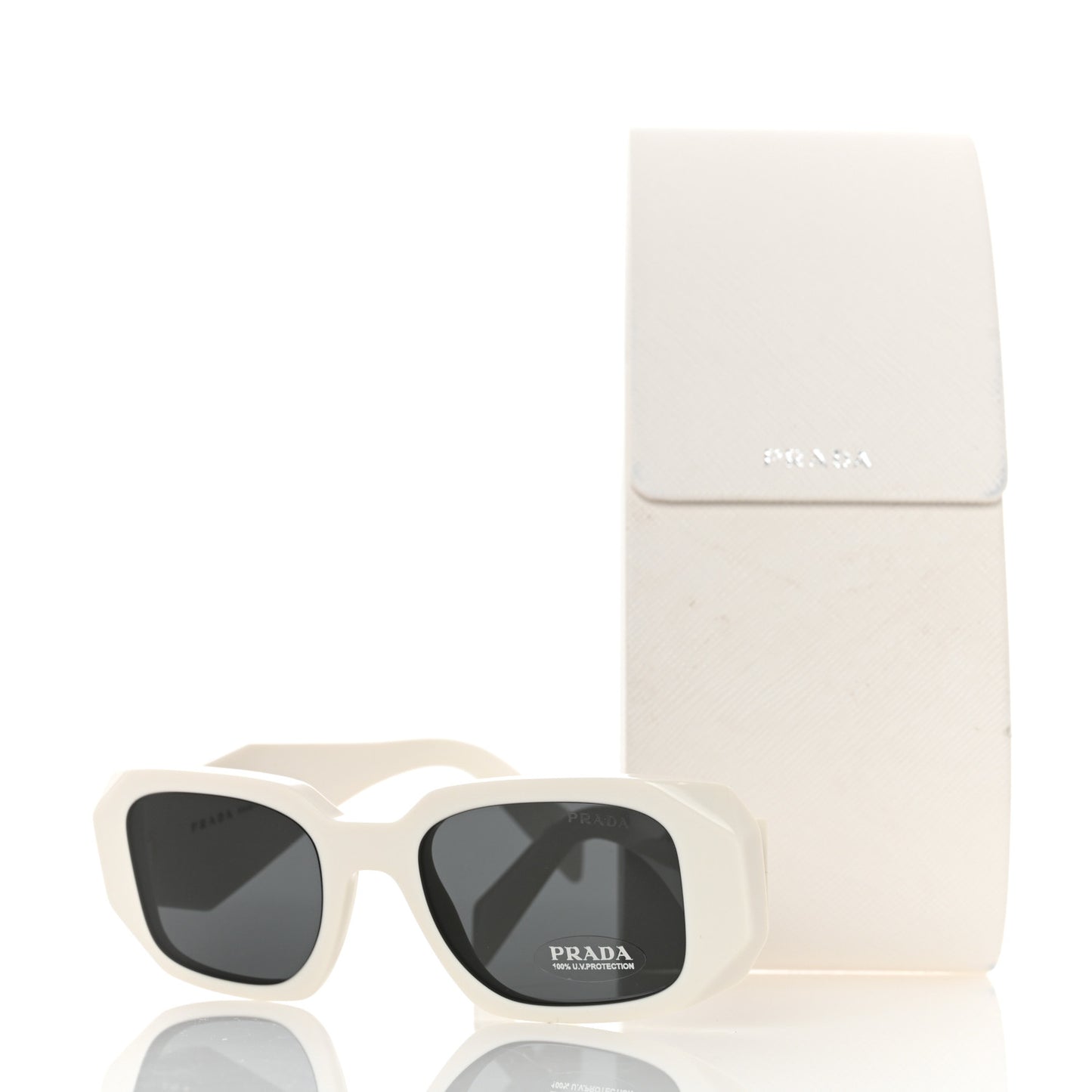 Acetate Symbole Sunglasses SPR 17W White