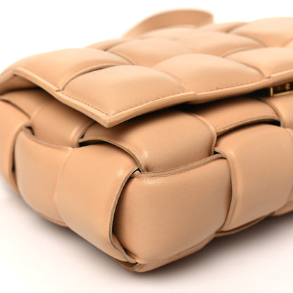 Bottega Veneta Nappa Maxi Intreccio Padded Cassette Crossbody Bag Almond 9 of 10