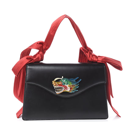 Gucci Calfskin Naga Dragon Small Shoulder Bag Black 1 of 8