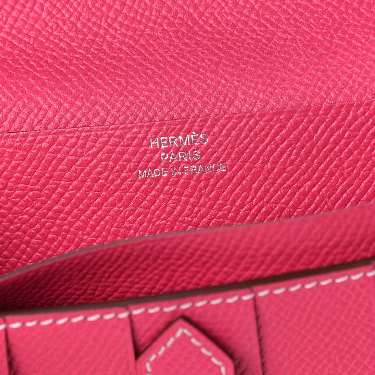 Hermes Epsom Bearn Gusset Wallet Rose Tyrien 6 of 8