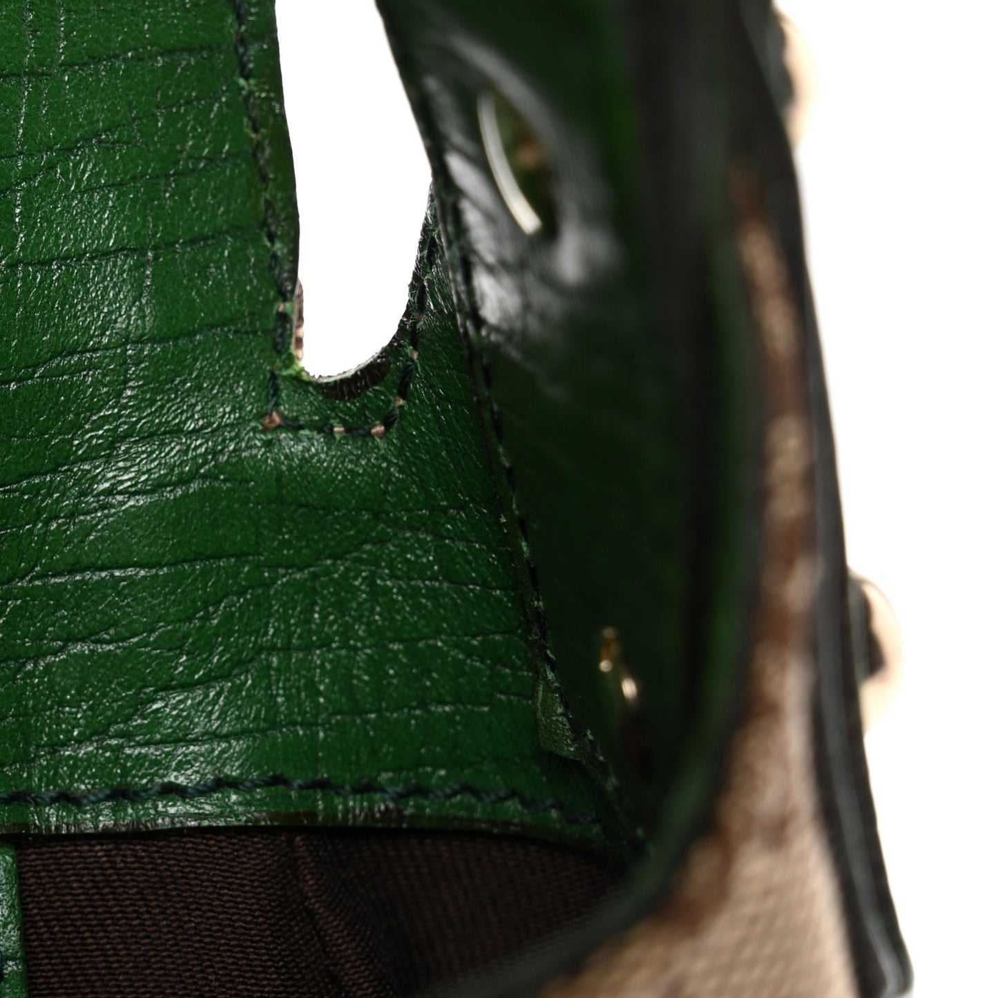 Monogram Horsebit Web Flap Bag Green