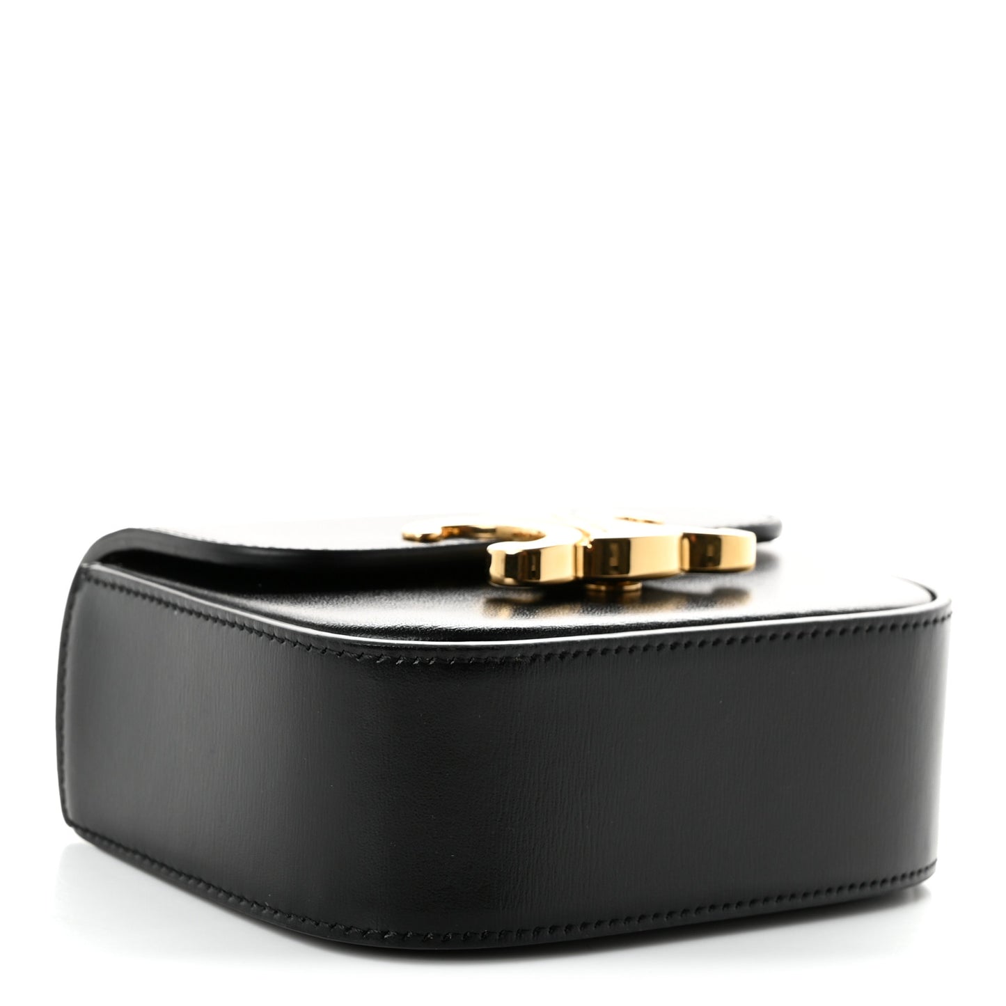 Shiny Calfskin Mini Chain Claude Black