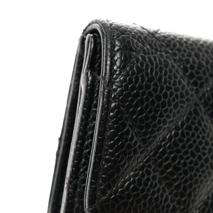 Chanel Caviar Quilted Flap Card Holder Black 9 of 11