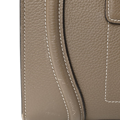 Celine Drummed Calfskin Mini Luggage Souris 15 of 18