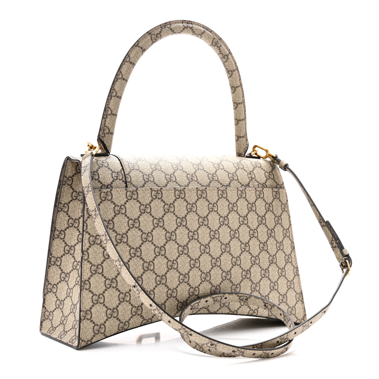 Balenciaga X GUCCI GG Supreme Monogram Medium Hourglass Top Handle