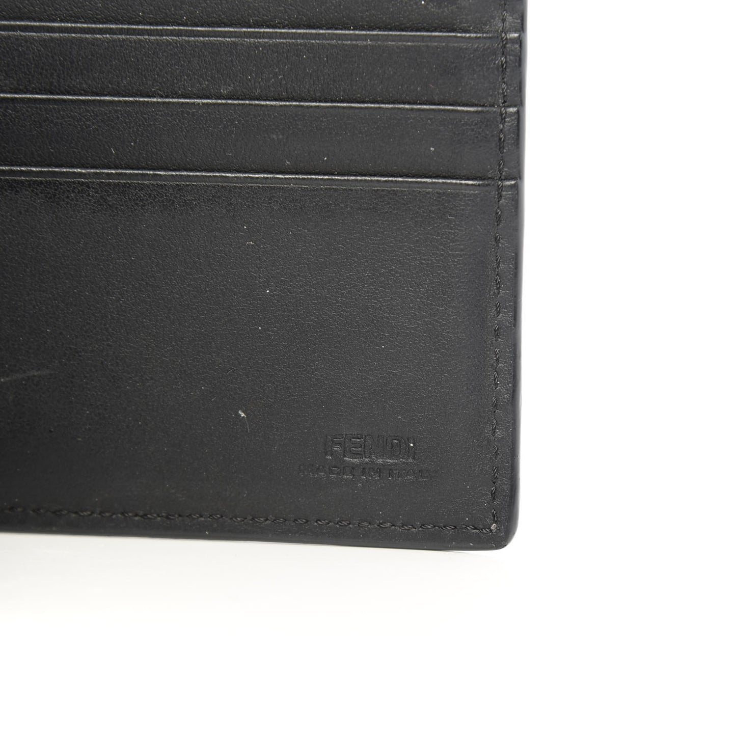 Vitello Century Elite Monster Eyes Bi-Fold Wallet Asfalto Graphite