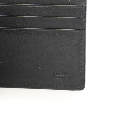 Fendi Vitello Century Elite Monster Eyes Bi-Fold Wallet Asfalto Graphite 5 of 7