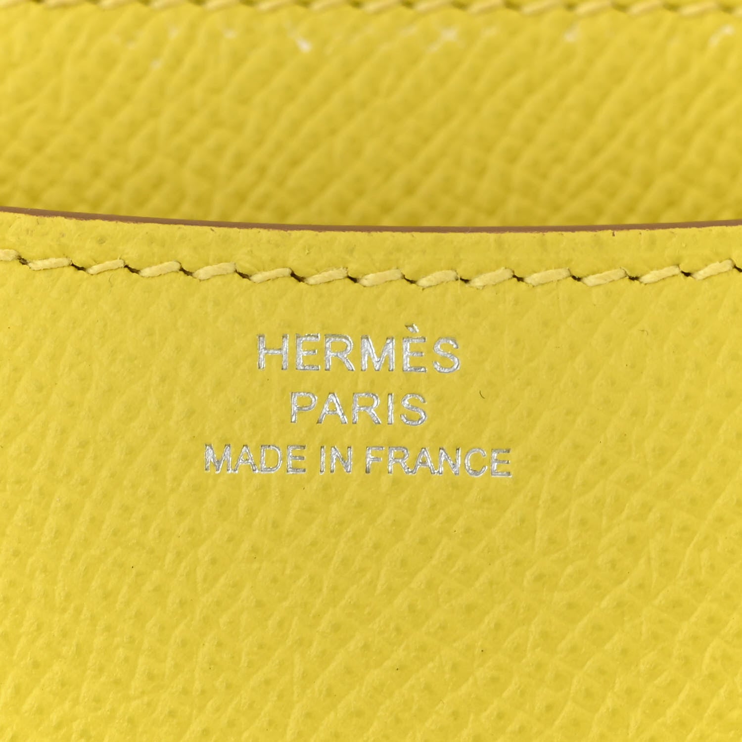 Hermes Epsom Constance 18 Lime 6 of 12