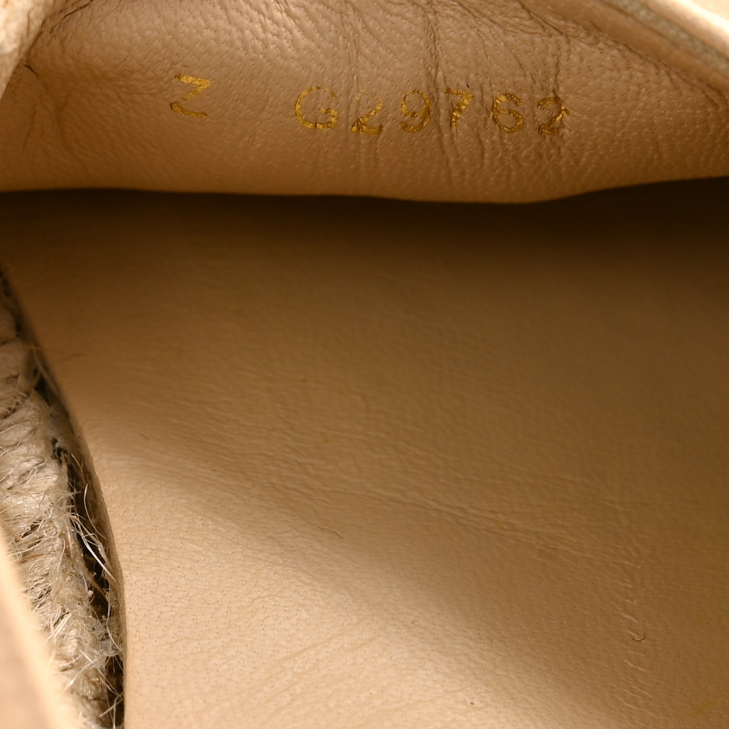 Lambskin CC Espadrilles 35 Beige Black