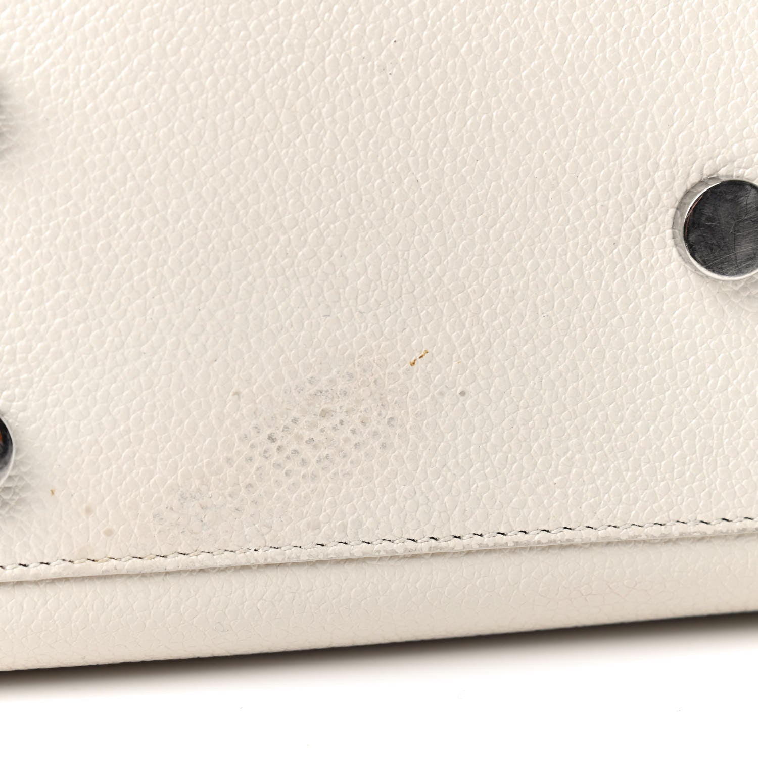 Saint Laurent Grained Calfskin Nano Sac de Jour Dove White 7 of 11