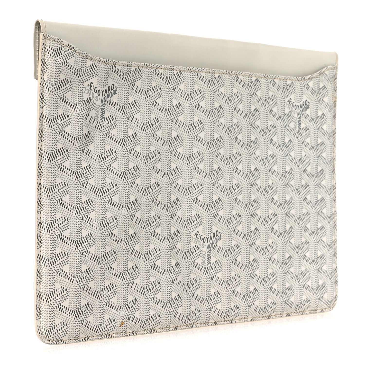 Goyard Goyardine Camondo MM Horizontal Clutch White 3 of 10