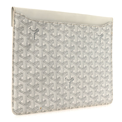 Goyard Goyardine Camondo MM Horizontal Clutch White 3 of 10