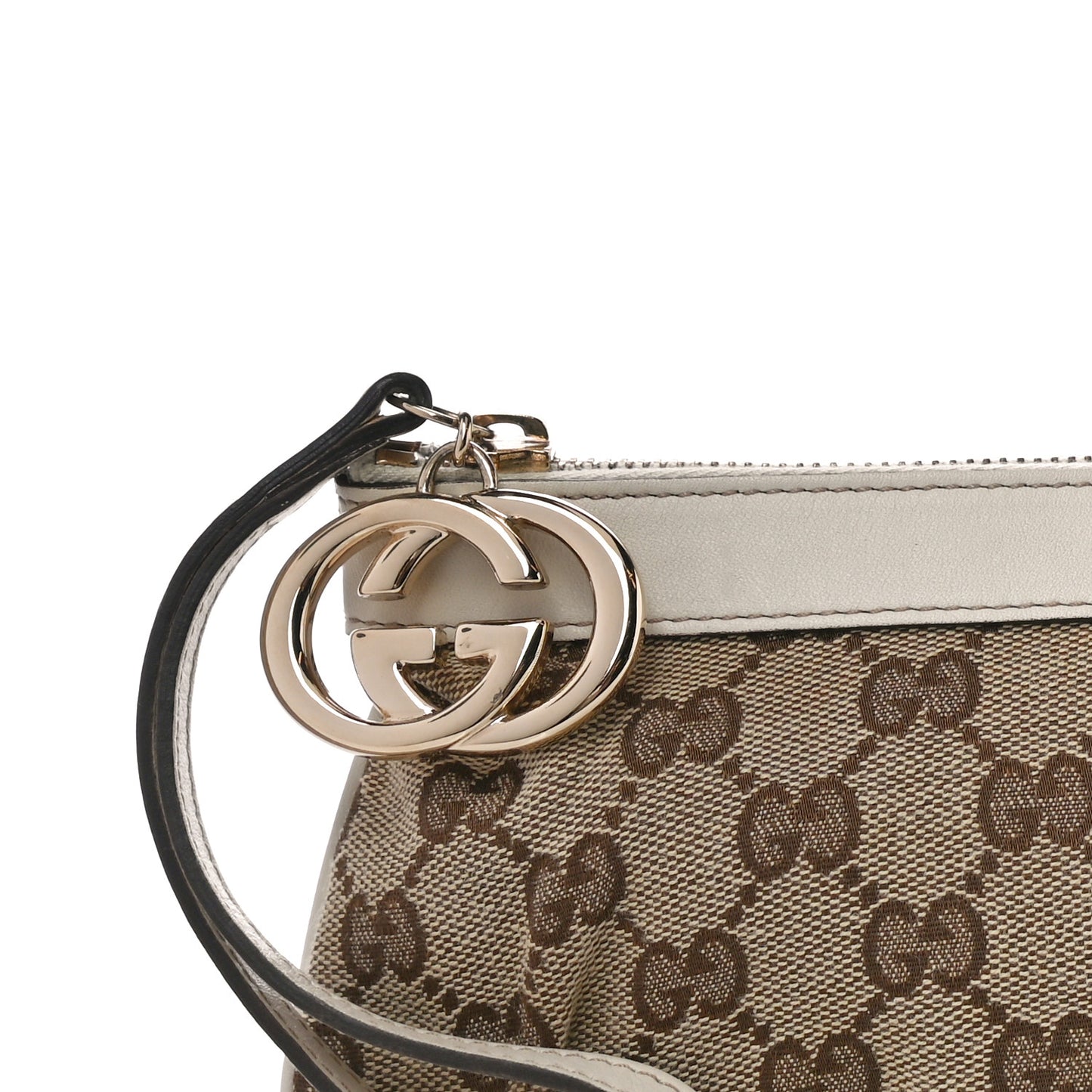 Monogram New Britt Wristlet Off White