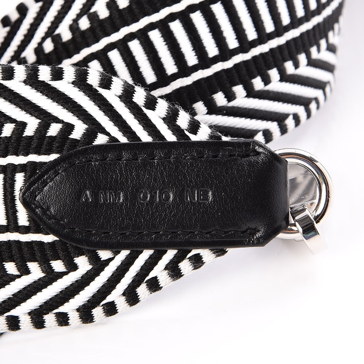 Toile Swift 50mm Sangle Cavale Shoulder Strap Black Ecru