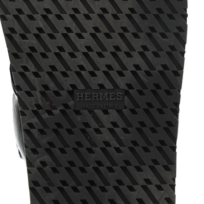 Hermes Nappa Extra Sandals 38 Black 6 of 9